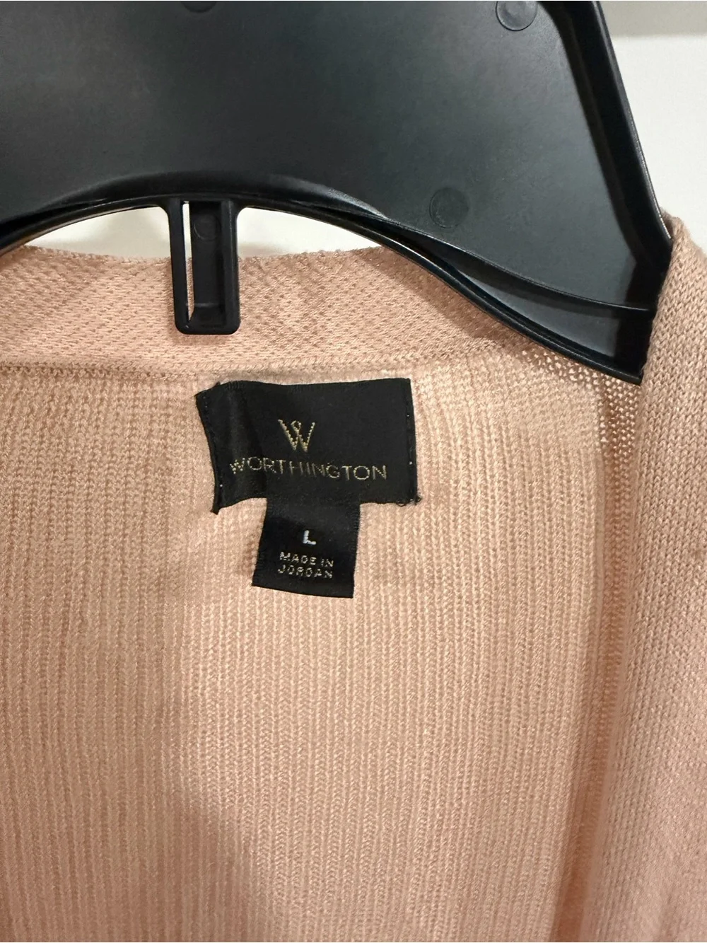 Worthington Blush Pink Knit Cardigan